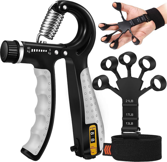 Recommended finger exercise equipment and hand sports ball, forearm strength enhancer, and physical therapy kit