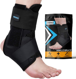 Ankle Brace for Women & Men - Ankle Brace for Sprained Ankle, Ankle Support Brace for Achilles,Tendon,Sprain,Black