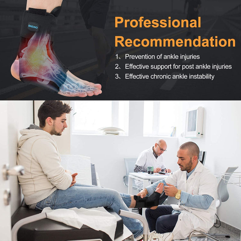 Ankle Brace for Women & Men - Ankle Brace for Sprained Ankle, Ankle Support Brace for Achilles,Tendon,Sprain,Black
