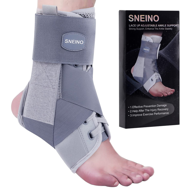 Ankle Brace for Women & Men - Ankle Brace for Sprained Ankle, Ankle Support Brace for Achilles,Tendon,Sprain,Grey