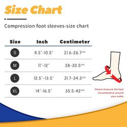 Copper Ankle Brace Adjustable Compression Sleeve (Pair)-Ankle Support Heel Brace for Achilles Tendonitis