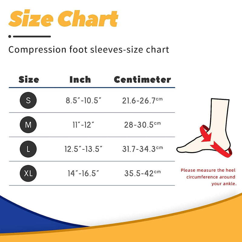 Copper Ankle Brace Adjustable Compression Sleeve (Pair)-Ankle Support Heel Brace for Achilles Tendonitis