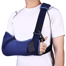 Arm Sling Shoulder Injury Immobilizer for Sleeping, Medical Sling with Waist Strap for Men and Women, Support Brace for Rotator Cuff Torn Hand Wrist Elbow Clavicle Post-Surgery Gifts