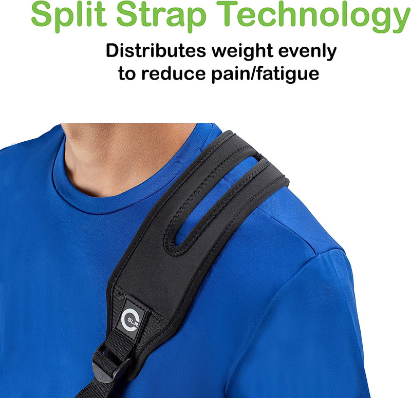 Mesh Arm Shoulder Sling With Exercise Ball-Healjoy Medical Arm Sling with Split Strap Technology, Ergonomic Design for Men & Women