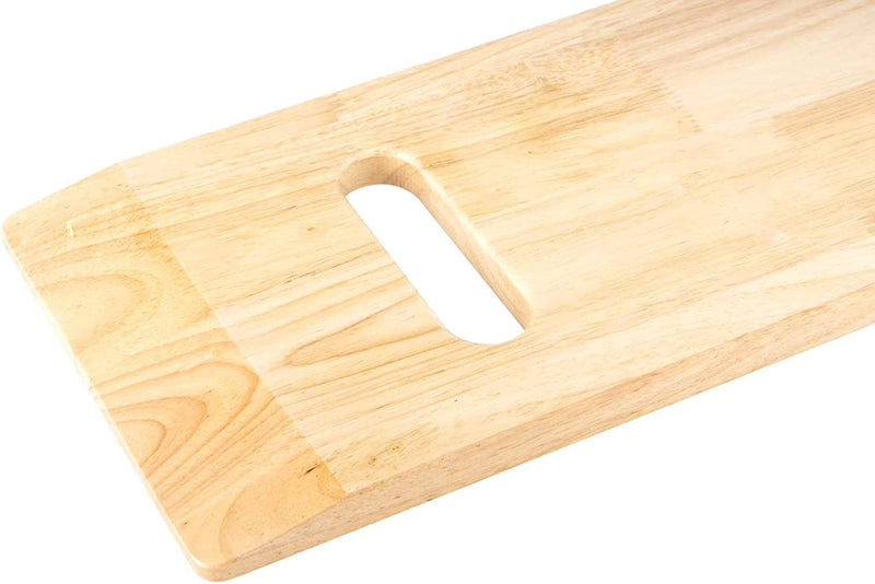 Bed Transfer Boards 24" Wooden Transfer Board and 60" Transfer Belt Kit for Patient, Senior and Handicap Move Assist and Slide Transfers