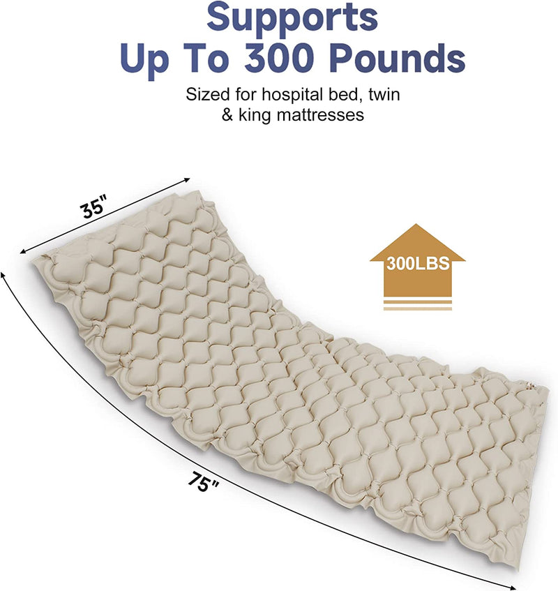 Pressure Mattresses & Pumps Medical Grade Alternating Air Pressure Mattress with Electric Quiet Pump System and Built-in Fuse