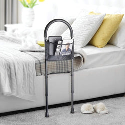 Bed Assist Rail with Adjustable Heights - Bed Assist bar with Storage Pocket - Bed Rails for Seniors with Hand Assistant bar 350 Pounds
