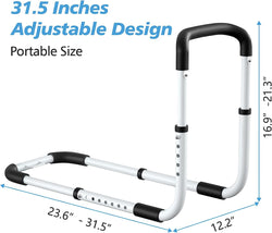 Bed Rail - Bed Rails for Elderly Adults - Medical Bed Support Bar Mobility Assistant with Free Storage Bag and Fixing Strap