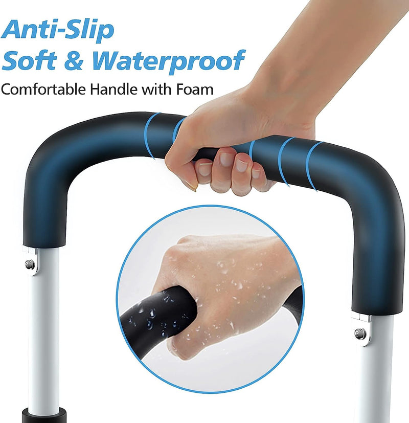 Bed Rail - Bed Rails for Elderly Adults - Medical Bed Support Bar Mobility Assistant with Free Storage Bag and Fixing Strap