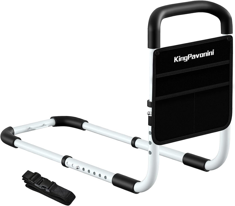 Bed Rail - Bed Rails for Elderly Adults - Medical Bed Support Bar Mobility Assistant with Free Storage Bag and Fixing Strap