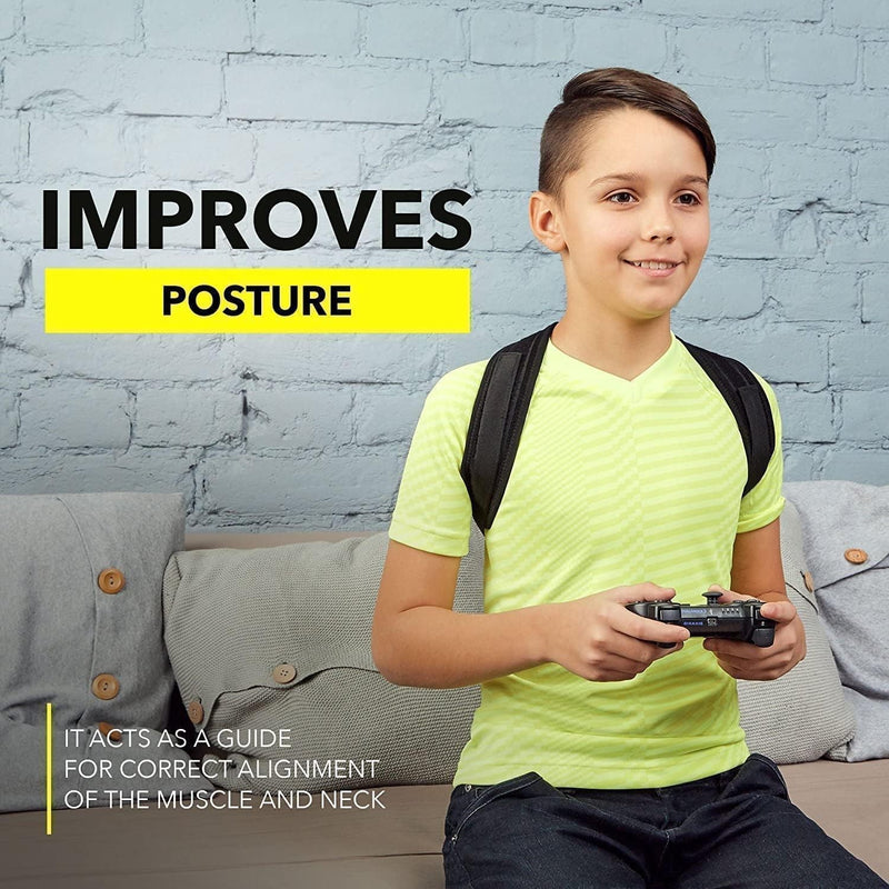 Posture Corrector for Men and Women - Adjustable Upper Back Brace for Clavicle Support and Providing Pain Relief from Neck, Back and Shoulder