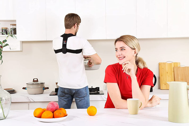 Posture Corrector for Men and Women, Comfortable Upper and Back Brace, Adjustable Back Straightener Support for Back, Shoulder & Neck