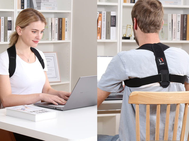 Posture Corrector for Men and Women, Comfortable Upper and Back Brace, Adjustable Back Straightener Support for Back, Shoulder & Neck