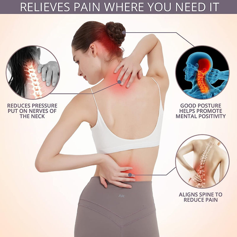 Posture Corrector for Women and Men, Breathable Back Brace for Posture Corrector, Adjustable Back Posture Corrector for Body Correction- Back, Shoulder and Spine Pain Relief