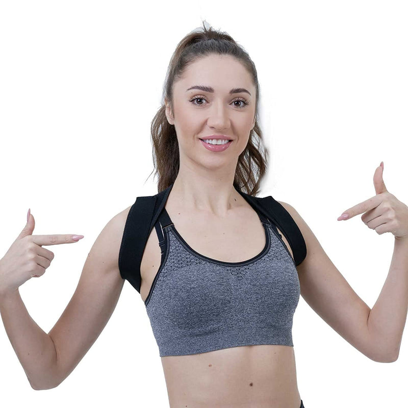 Posture Corrector for Women and Men,Adjustable Upper Back Brace, Breathable Back Support straightener, Providing Pain Relief from Lumbar, Neck, Shoulder, and Clavicle, Back