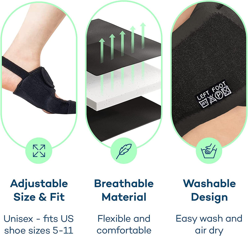 Bunion Corrector for Women & Men 2pc - Bunion Splint & Big Toe Straightener for Hallux Valgus Overnight Support Brace