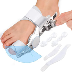 Donnetty Bunion Corrector for Women & Men, Orthopedic Toe Straightener, Adjustable Splint Bunion Pads Day Night Support with Toe Separator for Bunion Relief