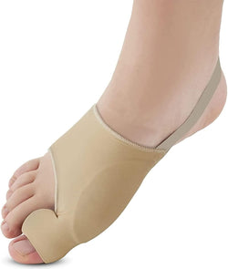 Bunion Corrector for Women & Men 2 Pcs, Non-Surgical Bunion Socks Toe Corrector Comfortable & Breathable for Day/Night ,Beige