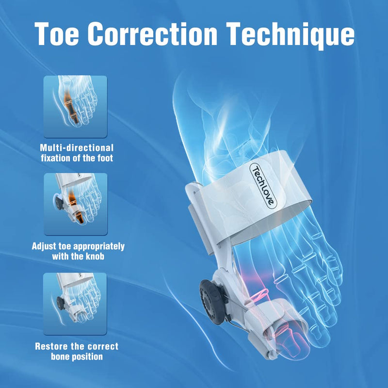 Bunion Corrector for Women and Men, Orthopedic Bunion Toe Straightener, Adjustable Bunion Splint Day Night Support
