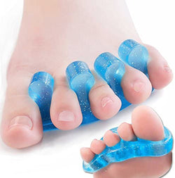 ToePal Gel Toe Separator, 2 Pairs, Toe Spacers, Toe Straightener, Hammer Toe Straightener Toe Spreader, Toe Stretcher