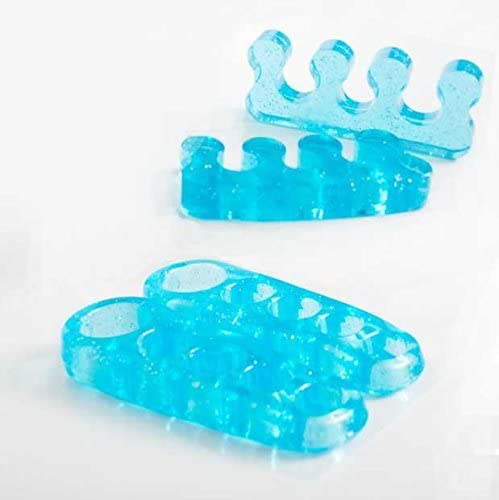 ToePal Gel Toe Separator, 2 Pairs, Toe Spacers, Toe Straightener, Hammer Toe Straightener Toe Spreader, Toe Stretcher