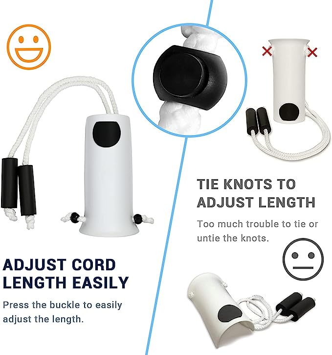 Opove Sock Aid and Shoe Horn, Premium Socks Helper with Foam Handles and 31" Adjustable Cords