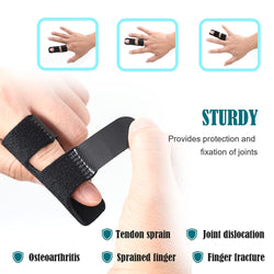 4 Pcs Trigger Finger Splints,Finger Brace,Finger Knuckle Immobilization,Broken Finger Protector, Broken Fingers Straightening