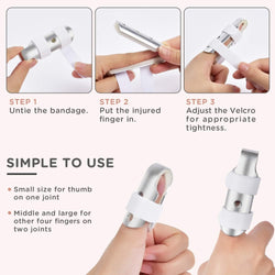 Finger Splint, 7PCS Finger Support Brace Finger Stabilizer for Broken Fingers Straightening Arthritis Knuckle Immobilization