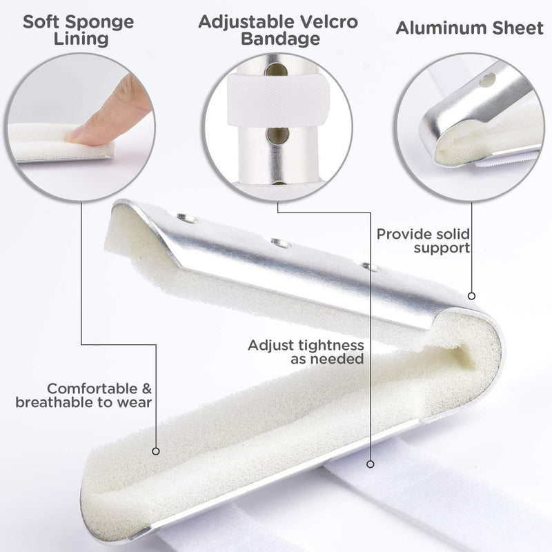 Finger Splint, 7PCS Finger Support Brace Finger Stabilizer for Broken Fingers Straightening Arthritis Knuckle Immobilization