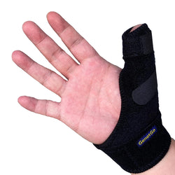 Trigger Thumb Splint - Thumb Spica Support Brace Stabilizer for Pain, Sprains, Arthritis, Tendonitis (Right Hand or Left Hand) Black