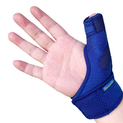 Trigger Thumb Splint - Thumb Spica Support Brace Stabilizer for Pain, Sprains, Arthritis, Tendonitis (Right Hand or Left Hand) Blue