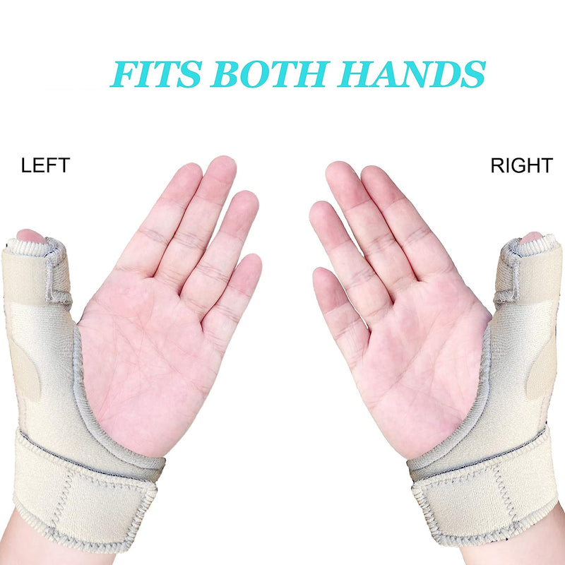 Trigger Thumb Splint - Thumb Spica Support Brace Stabilizer for Pain, Sprains, Arthritis, Tendonitis (Right Hand or Left Hand) Grey