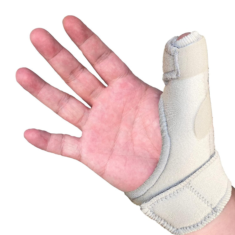 Trigger Thumb Splint - Thumb Spica Support Brace Stabilizer for Pain, Sprains, Arthritis, Tendonitis (Right Hand or Left Hand) Grey