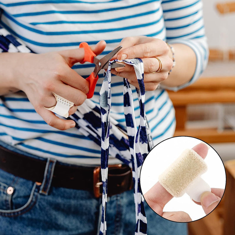 4pcs Trigger Finger Splints and 5pcs Finger Sleeves, 2 Sizes Pain Relief Finger Stabilizer Brace Finger Straightener