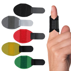 5 Pcs Trigger Finger Splints: 5 Single Straps Finger Splint Support Brace Kit, Finger Straightener,(Black, Gray, Red, Yellow, Green.)