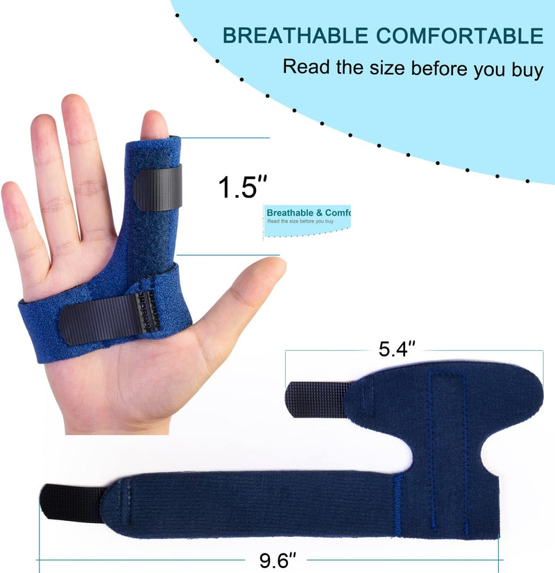 Trigger Finger Splints for Left Hand, Finger Brace with 2 Gel Sleeves for Injured Mallet Finger,Tendon Injury,Right