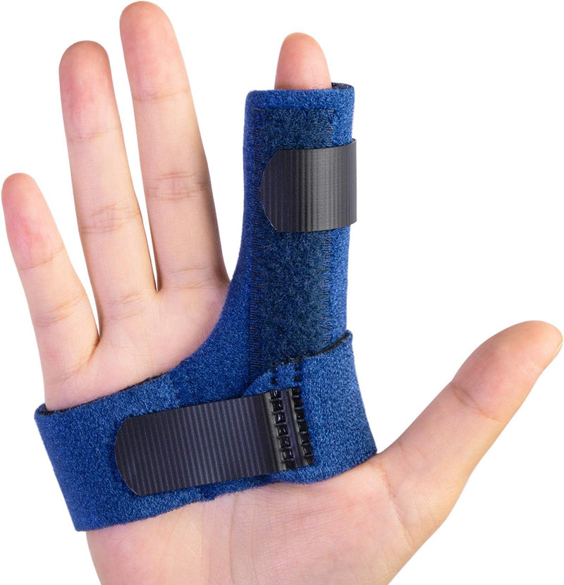 Trigger Finger Splints for Left Hand, Finger Brace with 2 Gel Sleeves for Injured Mallet Finger,Tendon Injury,Right