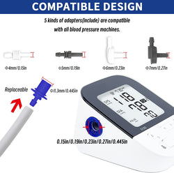 Extra Large Cuff Compatible with Omron 9”-21” Inches (22-53CM) XL Blood Pressure Cuff Adult ARM BP Replacement Cuff for Big ARM(X-Large)