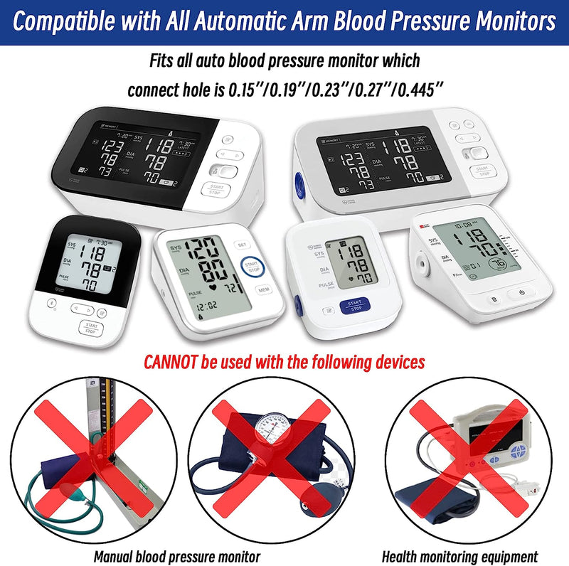Extra Large Cuff Compatible with Omron 9”-21” Inches (22-53CM) XL Blood Pressure Cuff Adult ARM BP Replacement Cuff for Big ARM(X-Large)