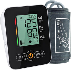 Blood Pressure Monitors for Home Use, BP Cuff Automatic Upper Arm Cuff Digital Blood Pressure Machine with 8.7-17inches Blood Pressure Cuff Black