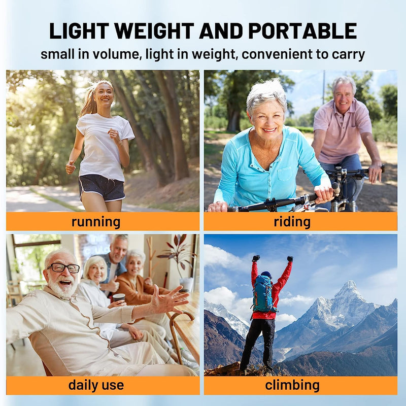 Finger Pulse Oximeter, Fingertip Blood Oxygen Saturation Oxygen Meter with Pulse Monitor with OLED Screen AAA Batteries for Home, Outdoor Sports, Wide Use (Black)