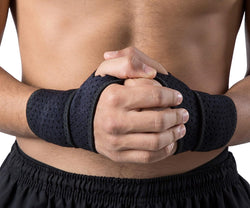 2 Pack Wrist Compression Strap and Wrist Brace Sport Wrist Support for Fitness, Weightlifting, Tendonitis, Carpal Tunnel Arthritis, Pain Relief-Wear Anywhere-Adjustable (Black)