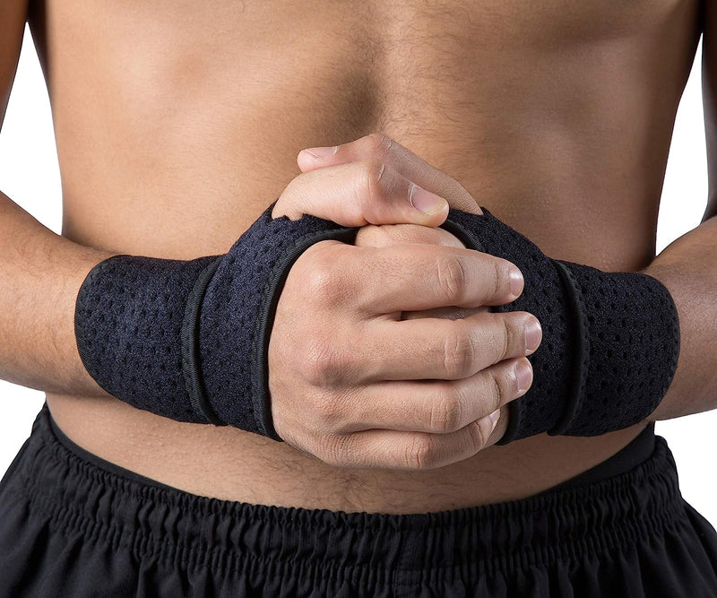 2 Pack Wrist Compression Strap and Wrist Brace Sport Wrist Support for Fitness, Weightlifting, Tendonitis, Carpal Tunnel Arthritis, Pain Relief-Wear Anywhere-Adjustable (Black)