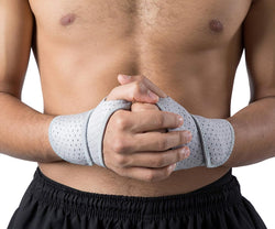 2 Pack Wrist Compression Strap and Wrist Brace Sport Wrist Support for Fitness, Weightlifting, Tendonitis, Carpal Tunnel Arthritis, Pain Relief-Wear Anywhere-Adjustable (Gray)