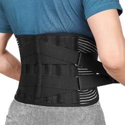 Back Braces for Lower Back Pain Relief with 6 Stays, Breathable Back Support Belt for Men/Women for work , Anti-skid lumbar support belt