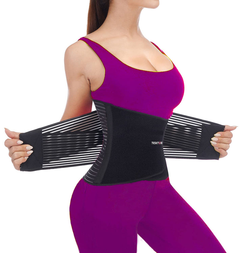 Back Support Belt for Men and Women, Relief Lower Back Pain Herniated Disc, Sciatica, Scoliosis, Back Brace Wrap Belt, Breathable Mesh, Lumbar Support Belt with 6 reinforced Bones