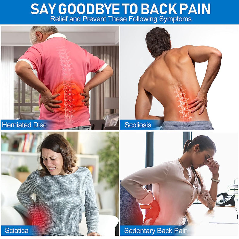 Back Brace for Lower Back Pain Relief with 5 Stays, Ultra-Breathable Back Support Belt for Women Men, Adjustable Lumbar Support Belt for Herniated Disc, Sciatica, Scoliosis