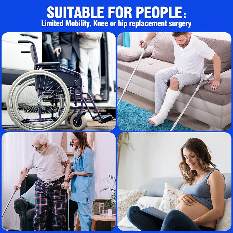 Leg Lifter Strap, 40 inches with Durable SS304 Foot Loop-Mobility Aid for Disables and Elderly,Durable Tool for Hip&Knee Surgery Recovery