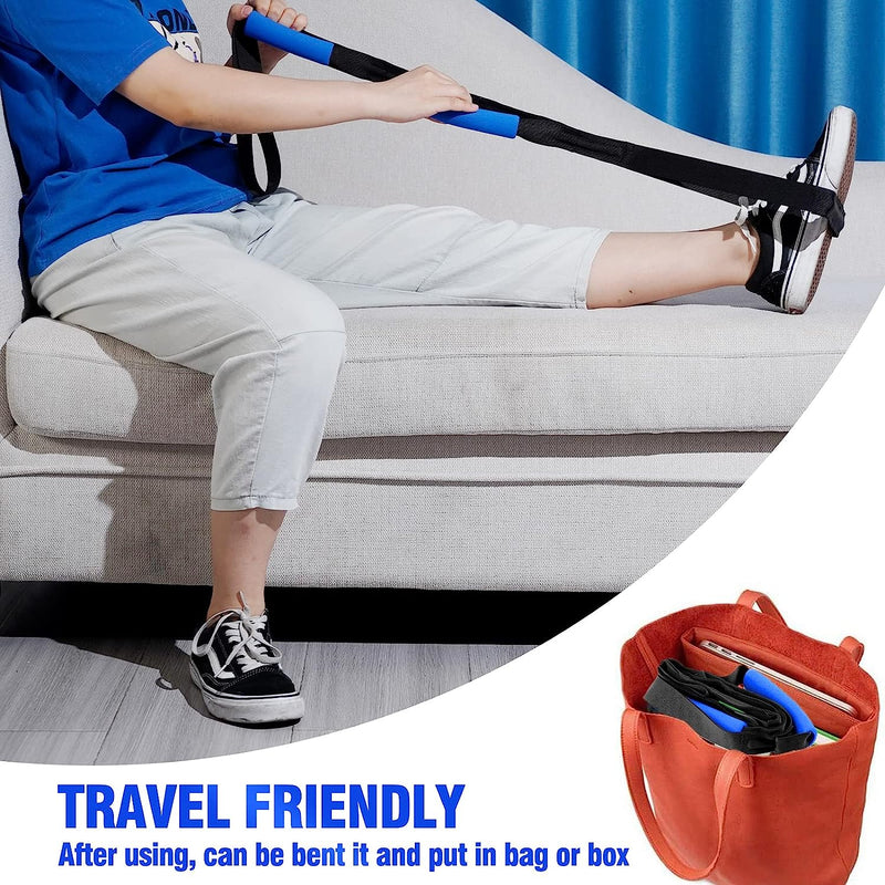Leg Lifter Strap, 40 inches with Durable SS304 Foot Loop-Mobility Aid for Disables and Elderly,Durable Tool for Hip&Knee Surgery Recovery