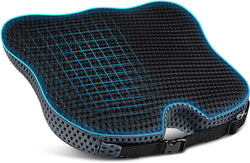 Wedge Seat Cushion for Car Seat Driver/Passenger- Car Seat Cushions for Driving Improve Vision/Posture - Memory Foam Car Seat Cushion for Hip Pain (Mesh Cover,Black)
